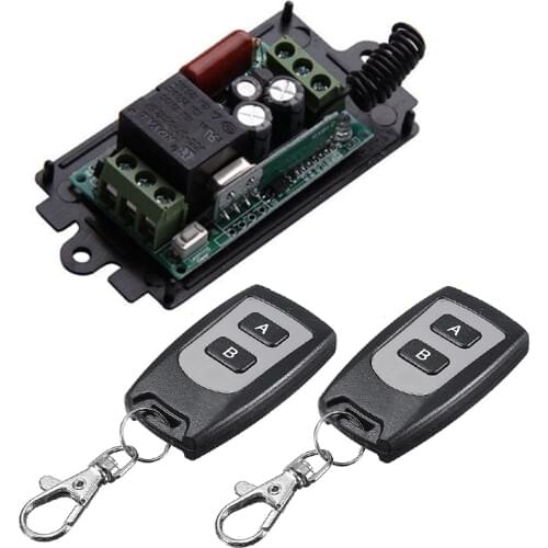 Portable 1CH Channel Wireless Relay Remote Control Switch Transmitter + Receiver Remote Controller 220V 10A Mayitr