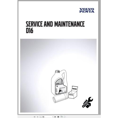 For Volvo Penta Full PDF DVD Workshop & Operator Maintenance Manual