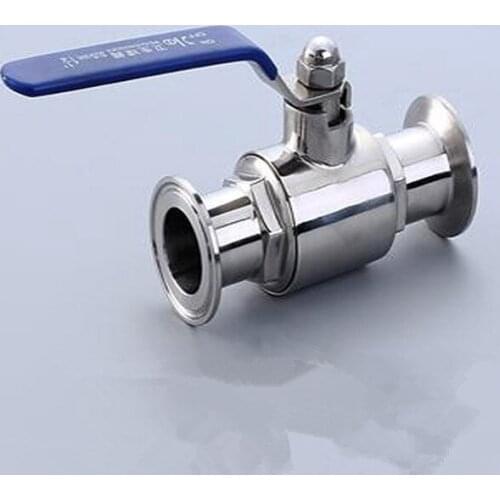 1" 25mm 304 Stainless Steel Sanitary Ball Valve 1.5" Tri Clamp Ferrule Type For Homebrew Diary Product