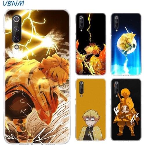 Agatsuma Zenitsu Silicone Case For Xiaomi Note 10 9 8 lite A3 5X 6X CC9 CC9E 9SE 8SE 9T F1 Bags Cover