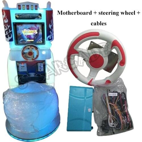 Fast & Furious Speed and Passion Arcade Kids Racing Game Motherboad & Cable & Steering Wheel Kit for Amusement Park