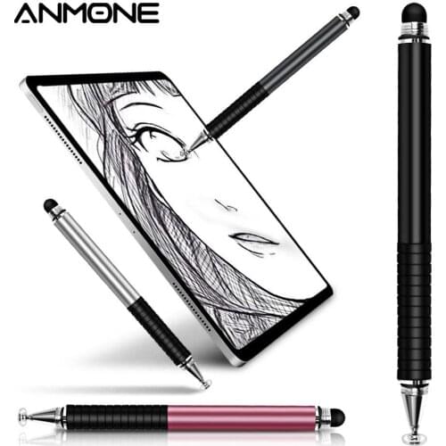 ANMONE Stylus Pen 2 in1 For Ipad Tablet Pens Drawing Pencil Capacitive Screen Touch Pen Stilus Smart Pen For Mobile Phone PC