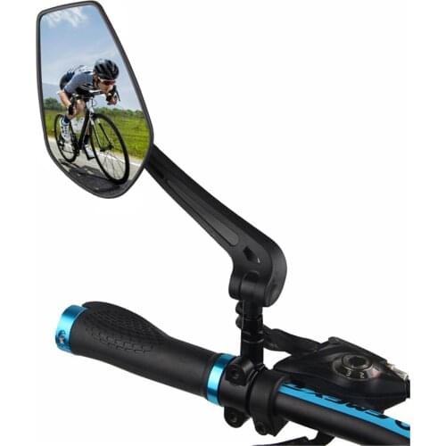 Universal Bike Mirrors Rotatable Rearview Bicycle Cycling MTB Mirror Handlebar Wide Angle Rear View Rearview Bike Improved
