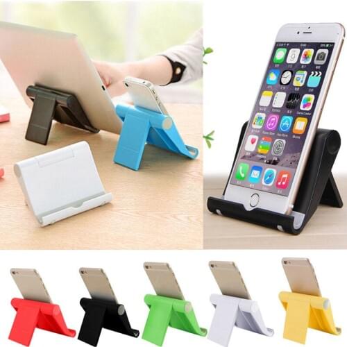 Universal Tablet Phone Holder Stand for iPhone iPad Samsung Foldable Adjustable Angle Desk Phone Holder Flexible for Smartphone