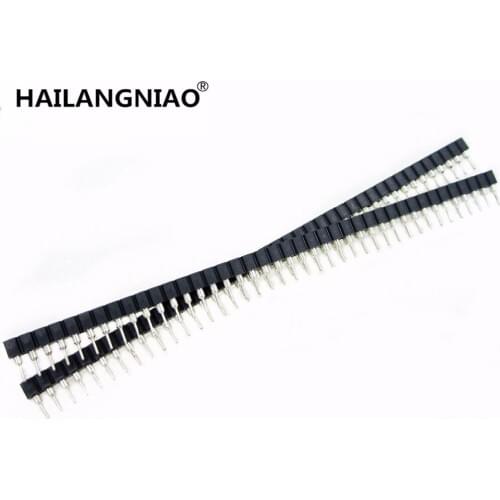 10pcs 1x40 Pin 2.54 Round Female Pin Header connector