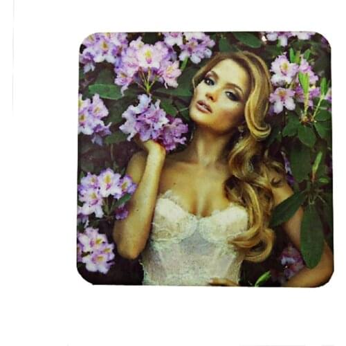 100pcs/lot sublimation blank DIY Fridge Magnets Wooden square MDF Personal Refrigerator Sticker Creative Magnets Birthday Gift