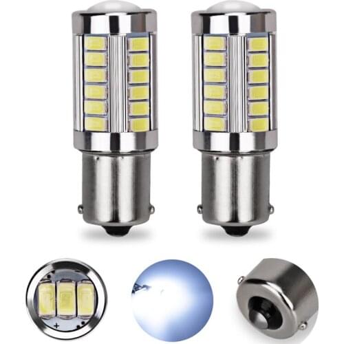 1156 BA15S P21W 5630 5730 12V 33 Lights Strobe LED Car Tail Bulb Brake Reverse Daytime Running Signal Turn Light Lamp