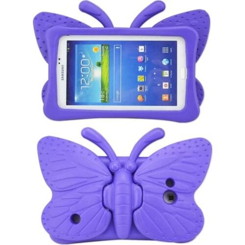 3D EVA Shockproof Case for Samsung Galaxy Tab 3 4 7.0 Lite SM-P3200 T280 T230 T110 T113 Kids Butterfly Tablet Cover Stand Funda