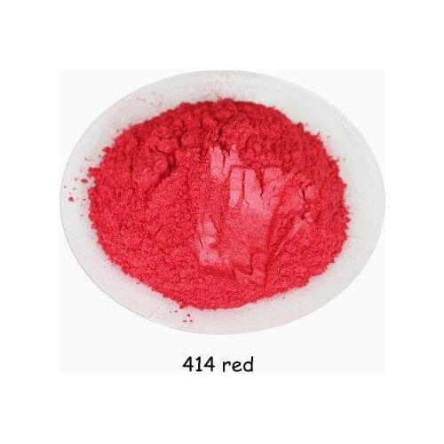 414 Red 10g mica pigment for nail glitter,mica powder for eyeshhadow,lipsticks DIY nail arts,pearlescent powder cosmetic