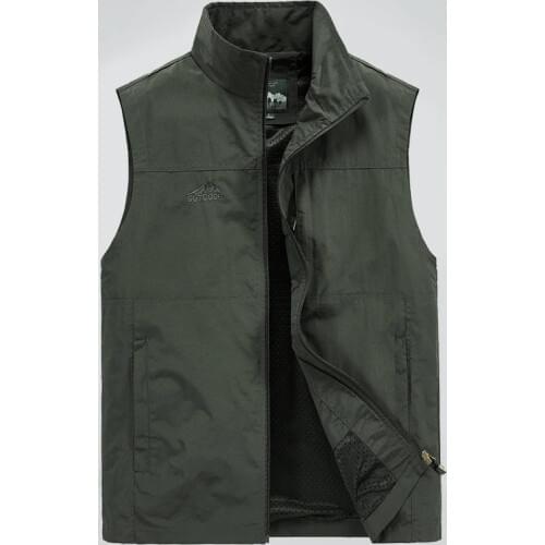 7XL Outdoor Hiking Fishing Tactics Vest Unisex Sleeveless Loose Wear Resistant Mountaineering Photography Multi Pocket Waistcoat