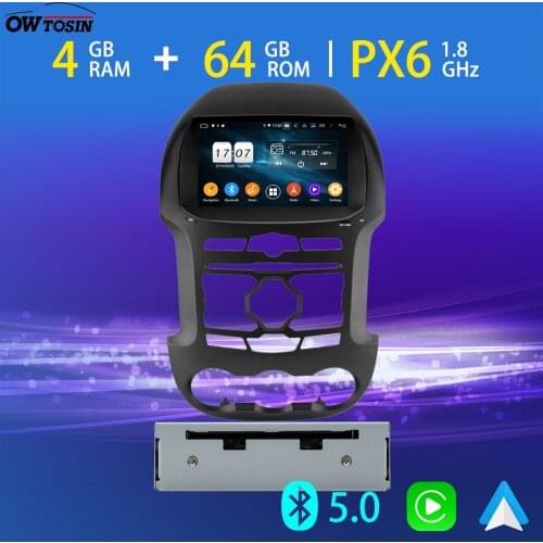 Android 10.0 PX6 4G+64G Car DVD Multimedia Player For Ford Ranger 2011-2014 4G LTE Carplay Parrot BT Radio GPS DSP Bluetooth 5.0