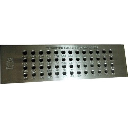 Free Shipping 20 Holes Oval Shape Drawplate for Gold/Platinum Hole Size 3.10-5.00mm Tungsten Carbide Draw Plates