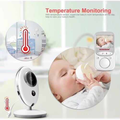 Wireless LCD Audio Video Baby Monitor VB605 Radio Nanny Music IR Intercom 24h Portable Camera Baby Walkie Talkie Nanny