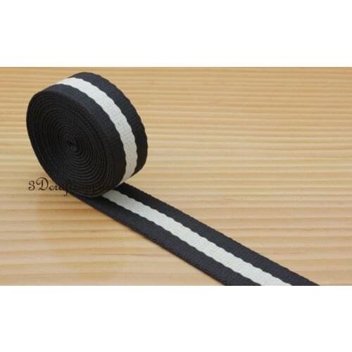 5 yards 1 inch(25mm) heavy weight polyester webbing Ribbon key fob strap ZD22