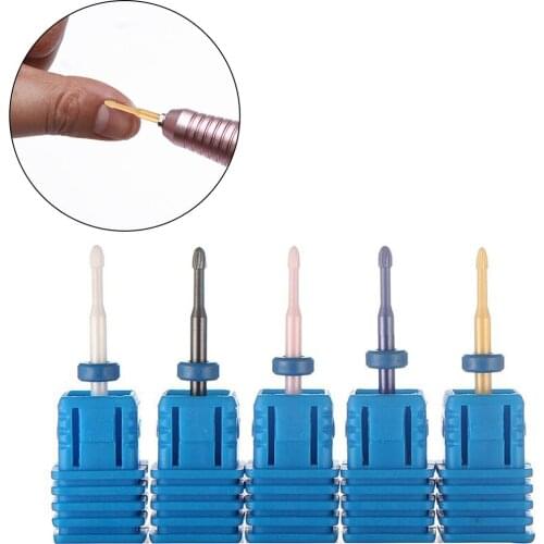 5 Colors Cylindrical Grinding Head Nail Art Drill Bits Dead Skin Remover Manicure Pedicure Nair Art Tool for Electric Grinder