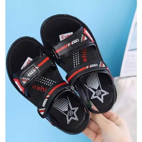 Disney Childrens 2021 summer sandals, Spiderman boys and girls shoes, non-slip, fashionable and comfortable sneakers