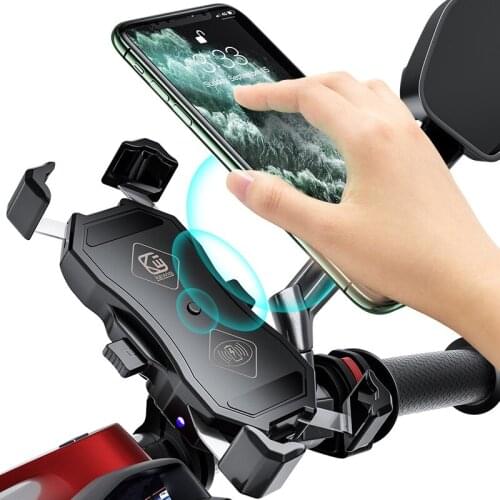 Motorcycle Mobile Phone Stand Can Be Charged USB Charging Wireless Charging Cycling Mobile Phone Navigation Stand Waterproof