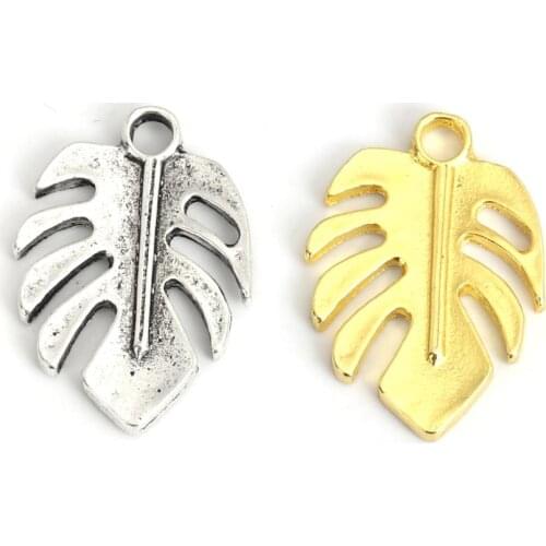 DoreenBeads Fashion Zinc Based Alloy Pendants Butterfly Wing Leaf Pentagram Silver Color Matt Gold Hollow Jewelry DIY, 10 PCs