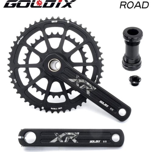 GOLDIX Road Crank 50-34T/53-39/T SRAM GXP Road Folding Bicycle SHIMANOR7000/R8000/5800/6800 Wide and Narrow Sprocket Cranksetet