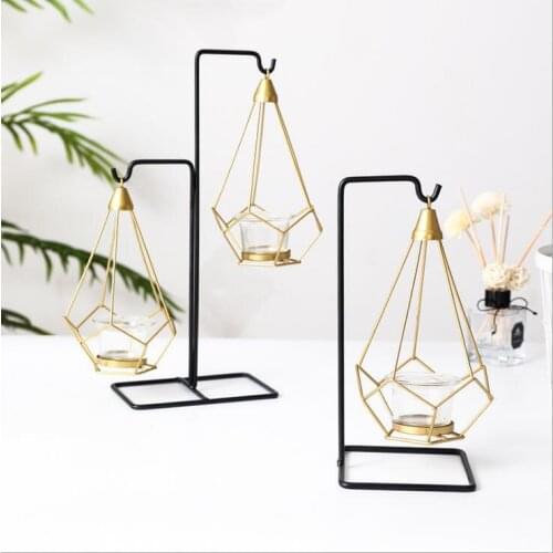 Creative Scandinavian style lightweight Candlestick table romantic wedding candlelight dinner props European style ornaments