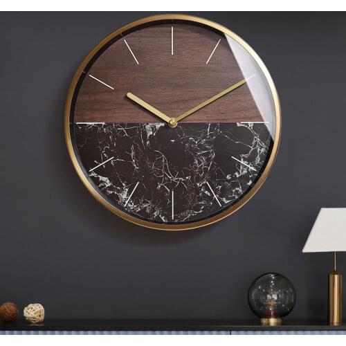 Metal Creative Art Wall Clock Living Room Modern Design Simple Nordic Clock Luxury Metal Wall Watch Home Decoration AB50ZB