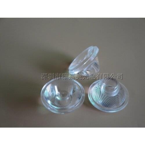 Power led lens 20mm 50 degrees Grid surface lens, 1W 3W lens Reflector,LED Optical lens