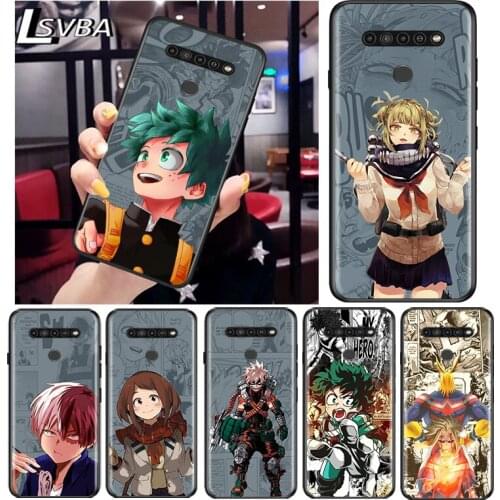 My Hero Academia for LG G8 G8S G8X V30 V35 V40 V50 V60 ThinQ Q60 K40 K50 K30 K41 K51 K61 K71 K92 Black Phone Case