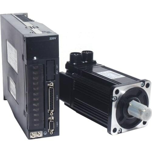 80 AC220V 1KW AC Servo Driver Kit 2500rpm 4.0NM 80ST-M04025 L=190mm AC Motor + A1-SVD-20A 2500PPR With 3M Cable