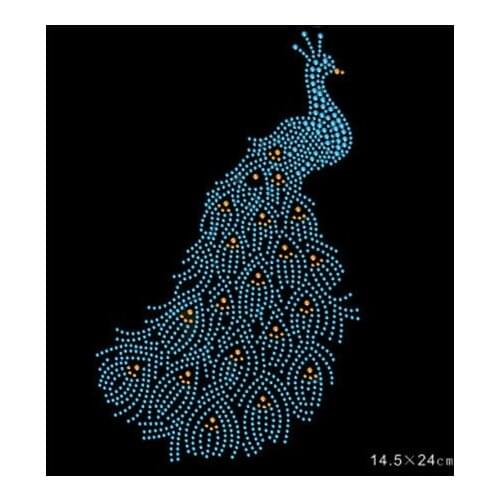 Phoenix patches Design stone hot fix rhinestone transfer motifs iron on transfers motif appliiques for shirt