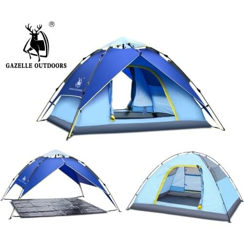 Outdoor Camping Tent Hydraulic Automatic Family 4 Person Tourist Fishing Beach Tents 3 Perosn Garden Gazebo Automatic Tent