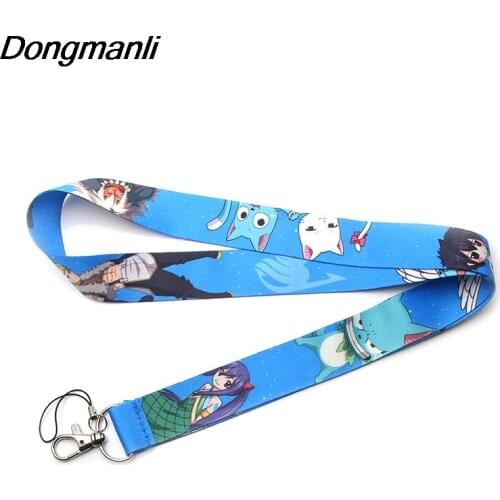 PC194 Anime Cool Keychain Lanyards Id Badge Holder ID Card Pass Gym Mobile Phone USB Badge Holder Key Strap