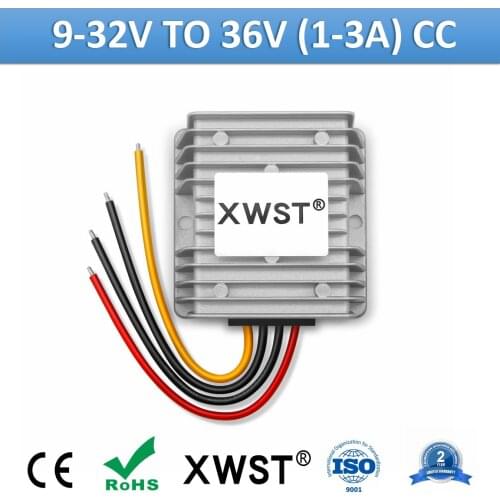 XWST DC DC 9-32v to 36v 1A 2A 2.5A 3A CC Step Up Boost Module Converter Constant Current For Electronic Bike Aluminum