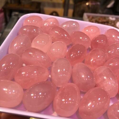 Multicolor Quartz Crystal Egg Sample Crystal Natural Stone Healing Meditation Aate Home Decoration Series