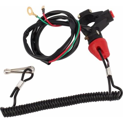 Engine Stop Kill Tether Switch Lanyard For ATV Racing Emergency DC 12V Waterproof Fits For ATVS and Motorcycles Universal New