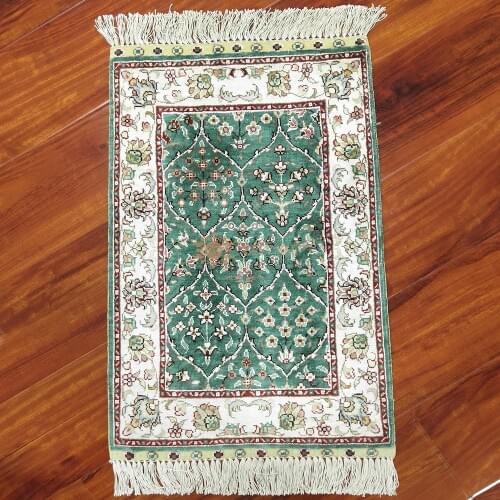Seeykeep™ 1.2x1.8ft Rectangle Pure Silk Handknotted Oriental Rug-SK3036023