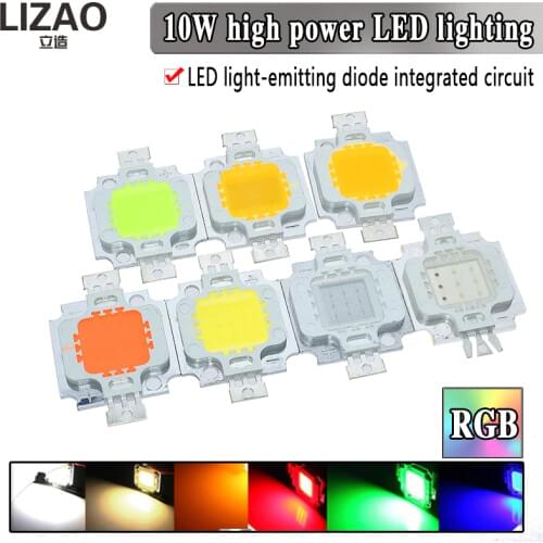 LED COB Chip 10W 220V Smart IC LED Lamp Bulb Lamp Flood Light Spotlight Diy Lighting White Warm white/Red/Green/Blue/Yellow