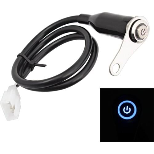 LED ON OFF Switch Signal DC 12V Adjustable Manual Button Hand Control Kit For Harley ATV Dirt Electric Bike Universal
