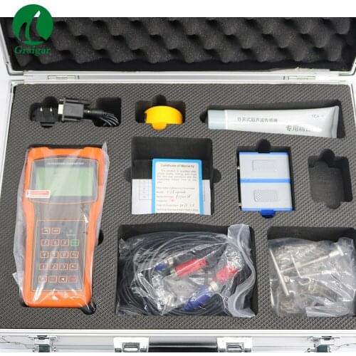 Liquid Flow Meter TUF-2000H Digital Ultrasonic Flowmeter with TS-2&TM-1 Transducer Range DN15-700mm