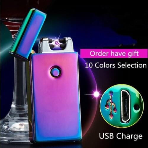 2021 New Pattern Personl Rechargeable Electronic Lighter Cigarette Plasma Personal Cigar Lighter Dual Arc Palse USB Lighter