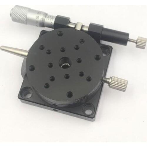 R Axis diameter 38mm Rotatable Knob Micrometer Sliding stage Guide Rail Type Platform Manual Displacement Sliding Table RSP40-L