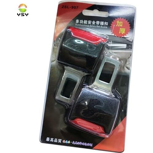 YSY 2PCS Car Seat Belt Clip Extension Plug Car Safety Seat Lock Buckle Seat Belt Clip Extender Converter Accessories