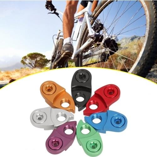 2Pcs Aluminum Alloy Rear Gear Derailleur High Hardness Anti-oxidation Bike Derailleur Hanger Tail Hook for 8/9/10/11/12 Speed Fl