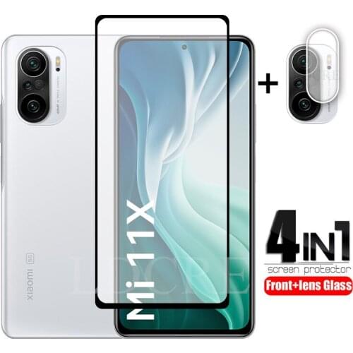 2PCS For Xiaomi Mi 11X Pro Glass Full Screen Protective Glass For Xiaomi Mi 11i 11X 11X Pro Flim Glass For Mi 11 Lite Camera Len