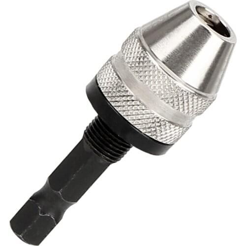 Drill Bit Chuck Quick Change Adapter 0.3-3.5mm Hex Shank Tool Converter 1/4" Inch Power Tool Accessories