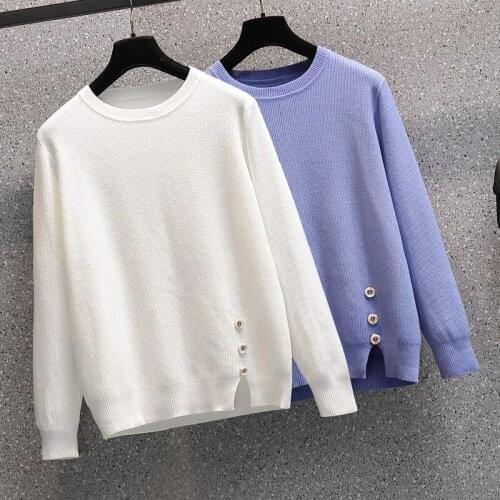 Sweater Western Style Street 2021 New Autumn Korean Style V-neck Retro Japanese Color Collision Design Knitwear For Women