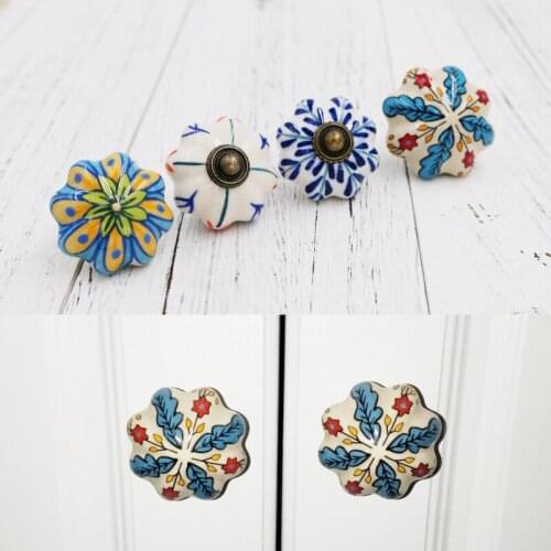 1pcs Cute Solid Kitchen Pumpkin Ceramic Knob Cabinet Cupboard Dresser Handle Drawer Pull Knob Furniture Hardware Closet Knob
