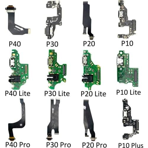 10pcs/lot USB Charger Charging Dock Port Connector Flex Cable For Huawei P40 / P40 Pro / P40 Lite / P40 Pro Plus