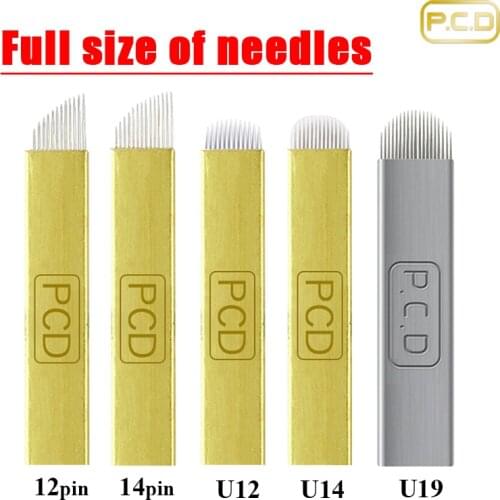12/14/19 U Shape Tattoo Needle Microblading Blade Permanent Makeup Eyebrow Hard Manual Beauty Supply