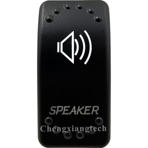 12v/24v Car Boat SPEAKER Rocker Switch White Led 3 Pin SPST On Off Replacement for Carling ARB STYLE Waterproof IP66