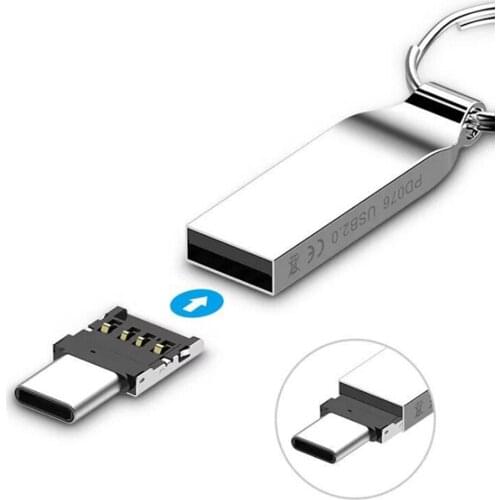 2pcs USB 3.1 Type-C Connector USB Female OTG Adapter Converter For Android Tablet Type C Male to Phone Flash Drive U Disk